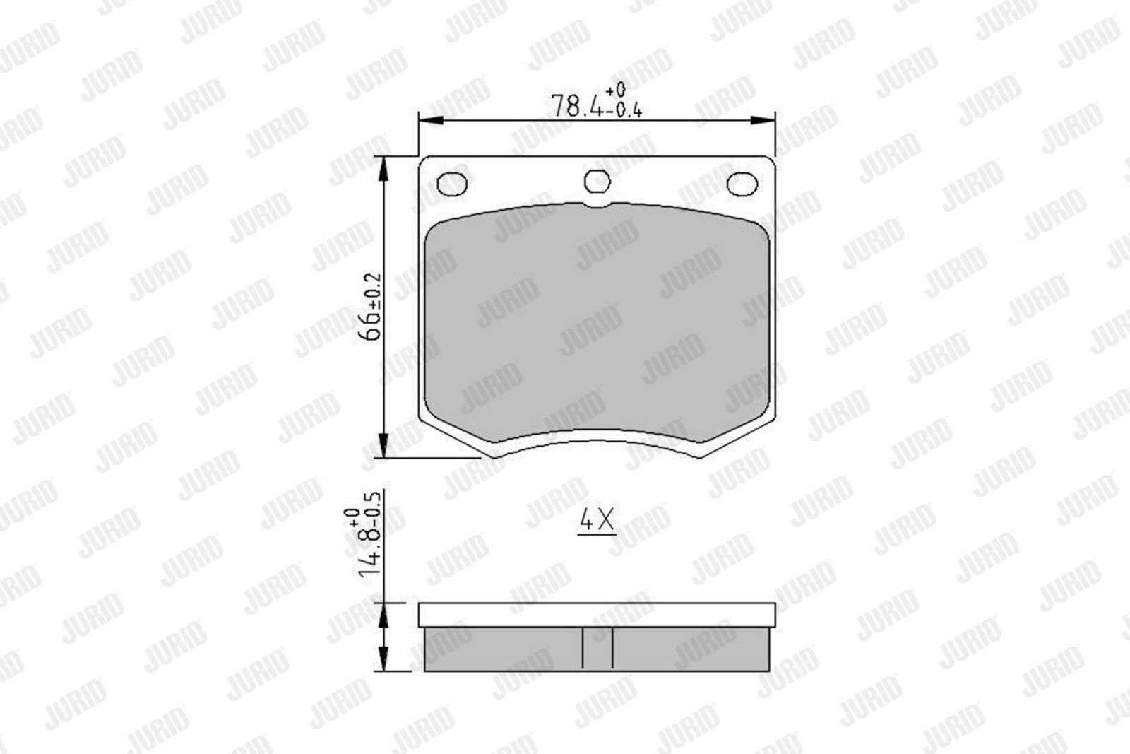 Brake Pad Set, disc brake-1