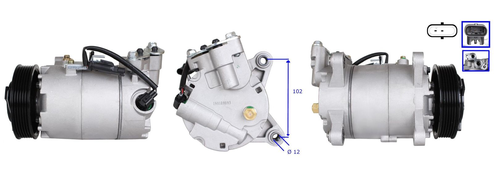 LUCAS ACP01192 Compressor, air conditioning