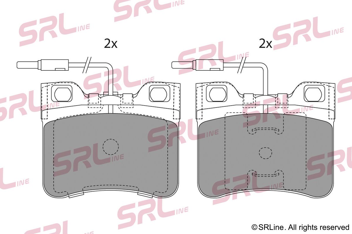 SRLINE S70-0312 Brake pad set, disc brake