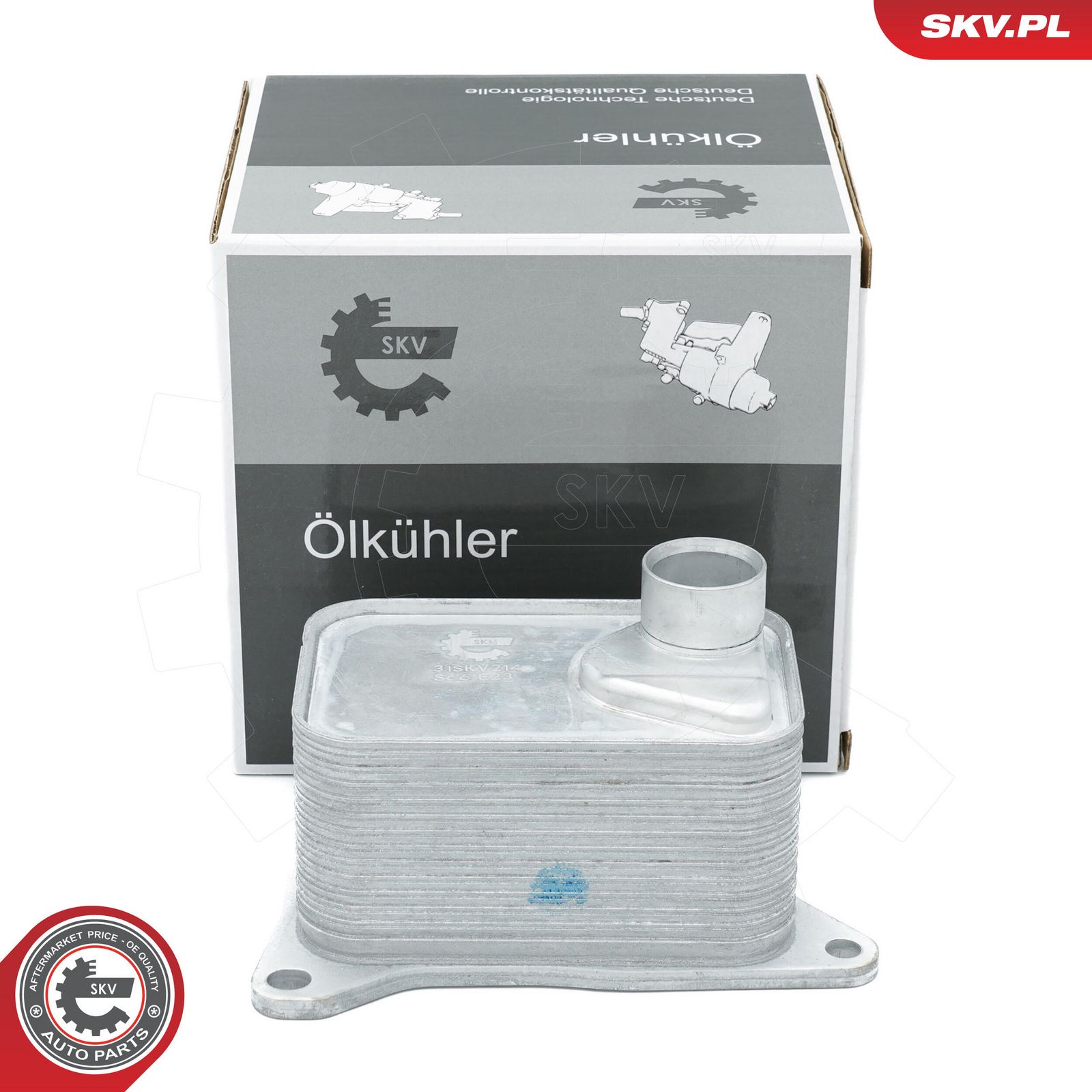 Oil Cooler, engine oil-5