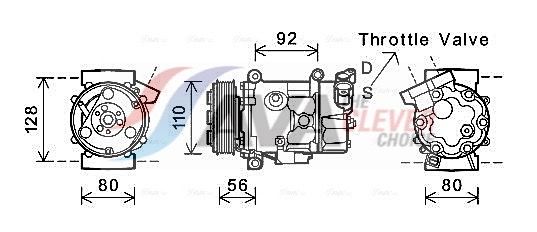 AVA CLEVER CHOICE BWAK416 Compressor, air conditioning