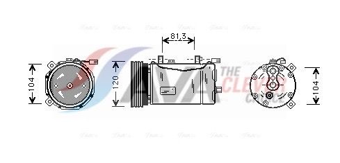 AVA CLEVER CHOICE VNAK172 Compressor, air conditioning