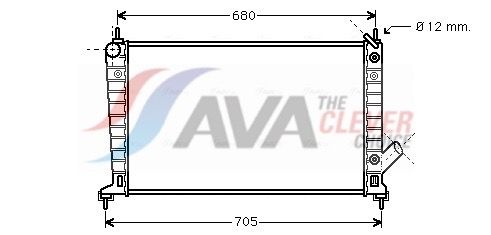 AVA CLEVER CHOICE SB2036 Radiator, engine cooling
