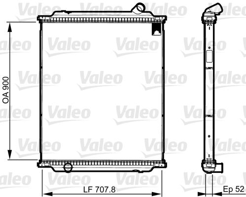 VALEO 733519 Radiator core, engine cooling