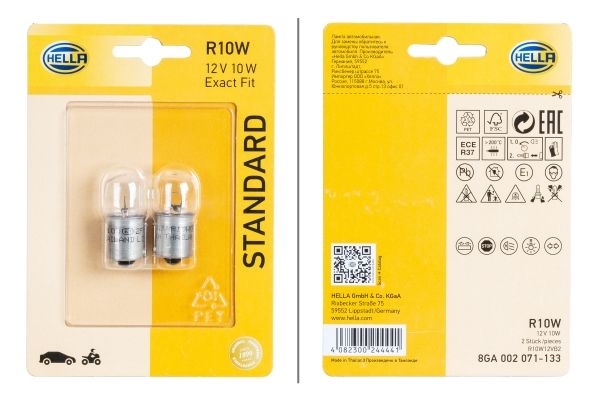 HELLA 8GA 002 071-133 Bulb, direction indicator
