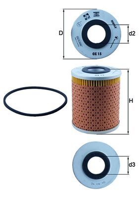 KNECHT OX 15D Oil filter