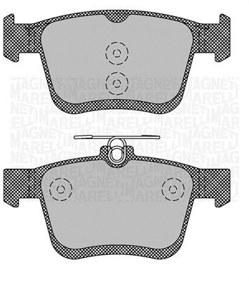 MAGNETI MARELLI 363916060714 Brake pad set, disc brake