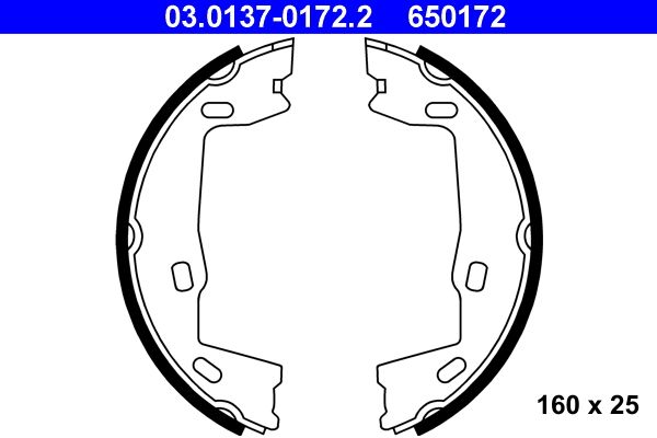 Brake Shoe Set, parking brake