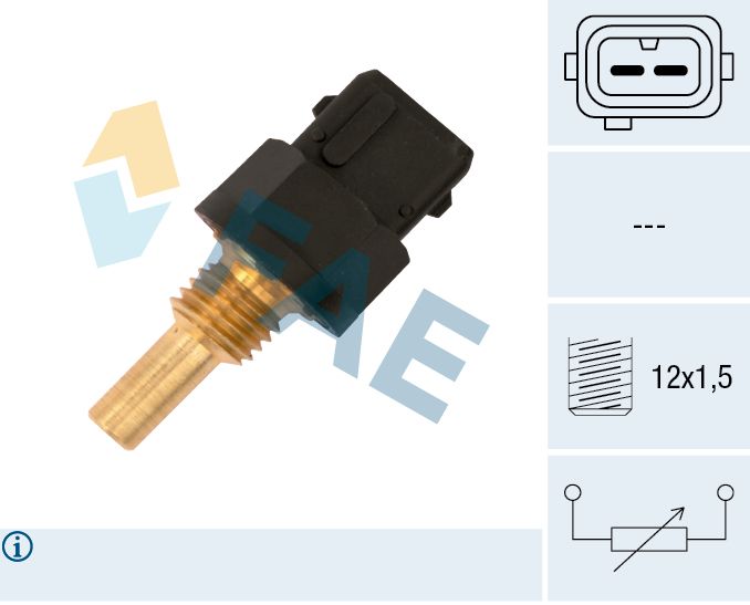 FAE 33590 Sensor, coolant temperature