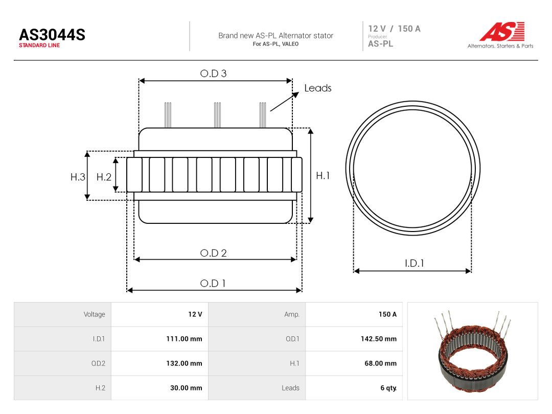 Stator, alternator-1