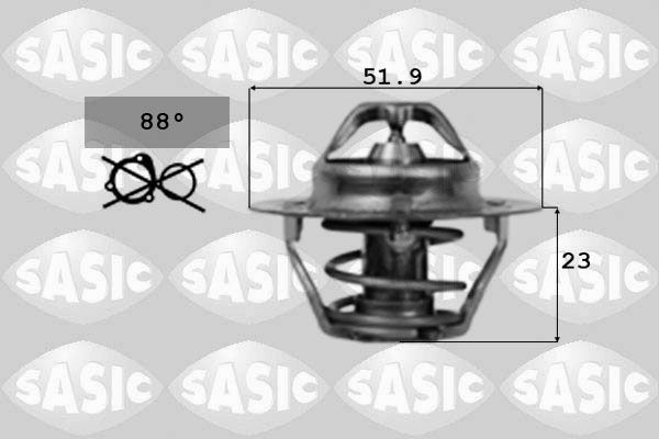 SASIC 9000168 Thermostat, coolant