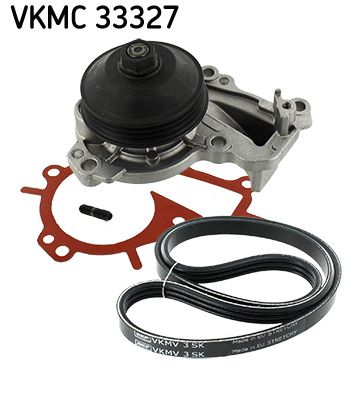 SKF VERTEVO VKMC 33327 Water pump + v-ribbed belt kit