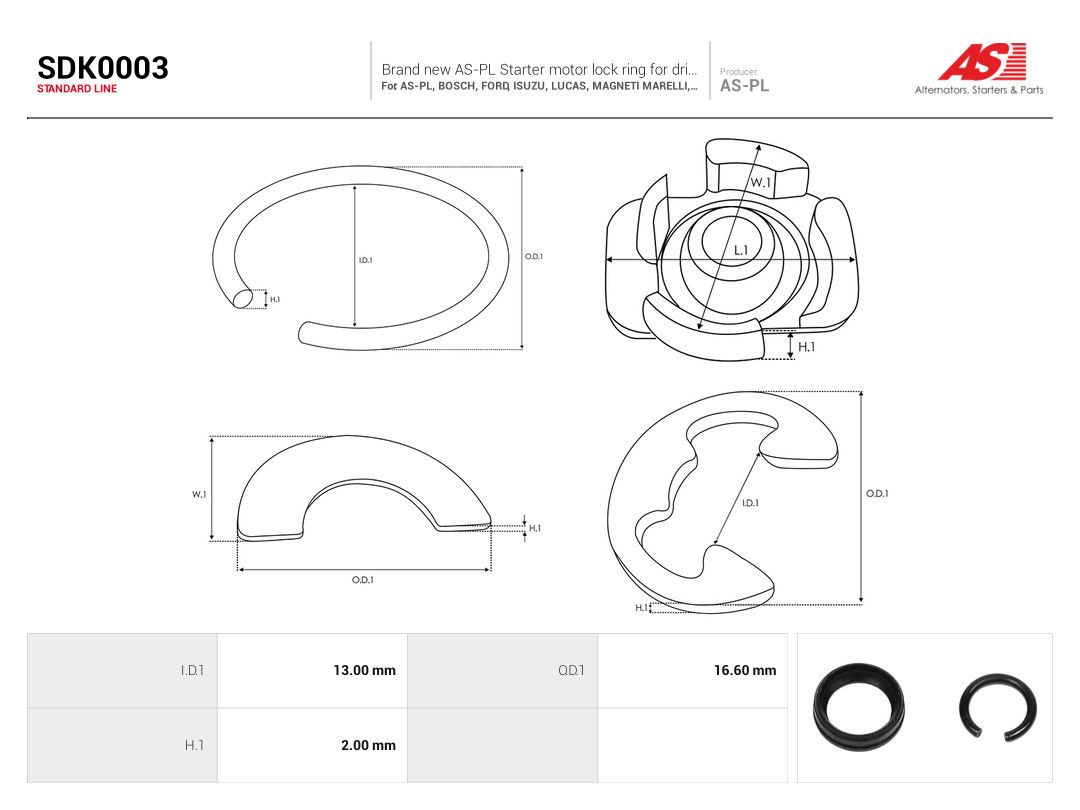 Repair Kit, starter-1