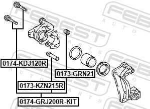 Guide Bolt, brake caliper-1