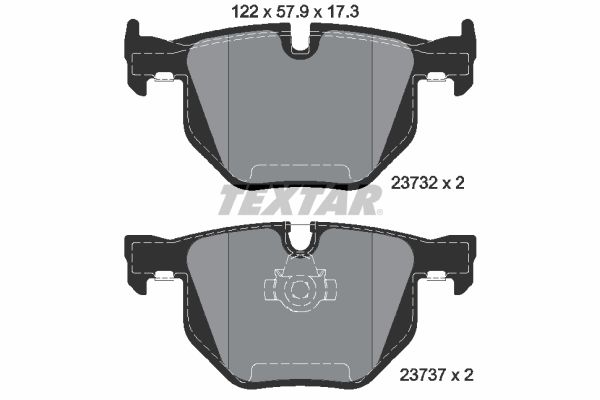 TEXTAR 2373201 Brake pad set, disc brake