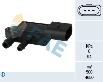 Sensor, exhaust pressure