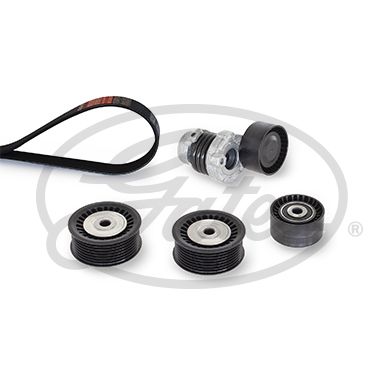 GATES K027PK1600 V-ribbed belt set