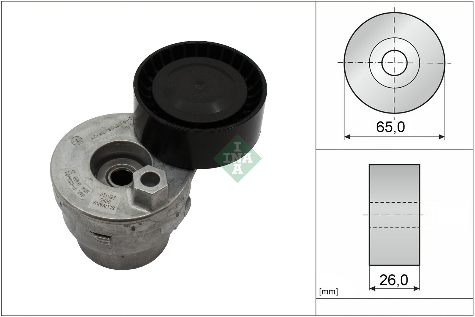 SCHAEFFLER INA 534 0269 10 Belt tensioner, v-ribbed belt