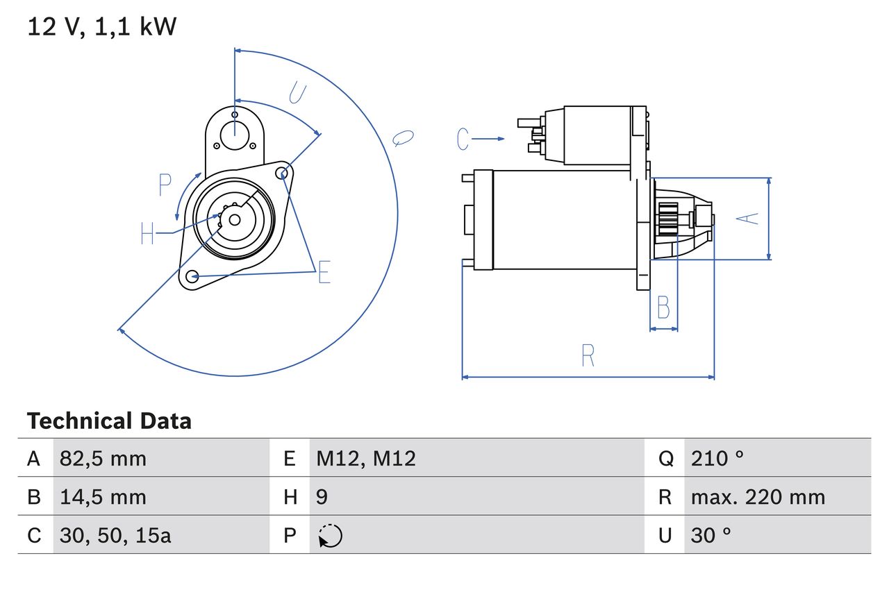 BOSCH 0 986 016 330 Starter