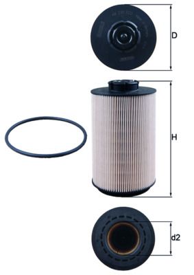 MAHLE KX 230D Fuel filter