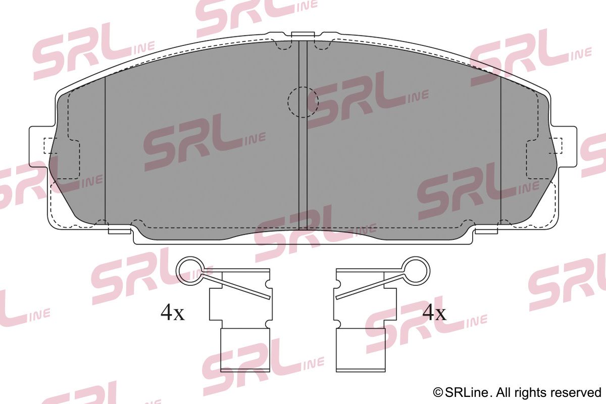SRLINE S70-0342 Brake pad set, disc brake
