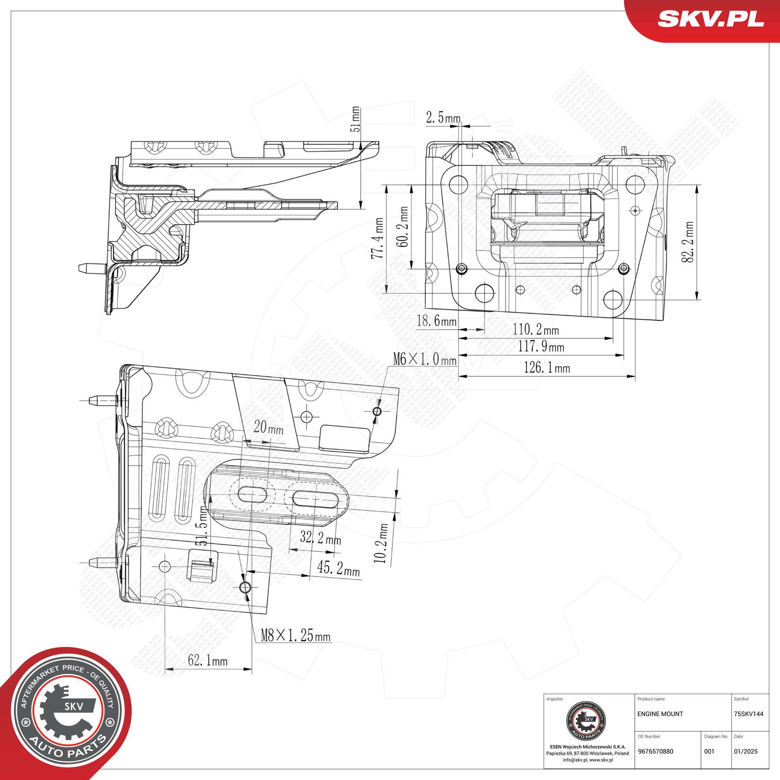 Mounting, engine-4