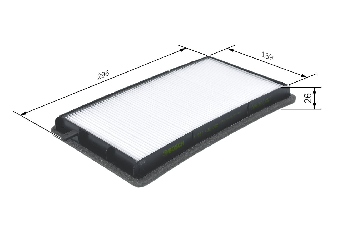 BOSCH 1 987 432 002 Filtras, salono oras