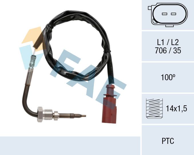 FAE 68045 Sensor, exhaust gas temperature