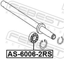 Bearing, propshaft centre bearing-1