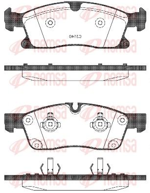 REMSA 1430.10 Brake pad set, disc brake