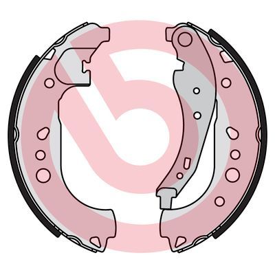 BREMBO S 68 550 Brake shoe set