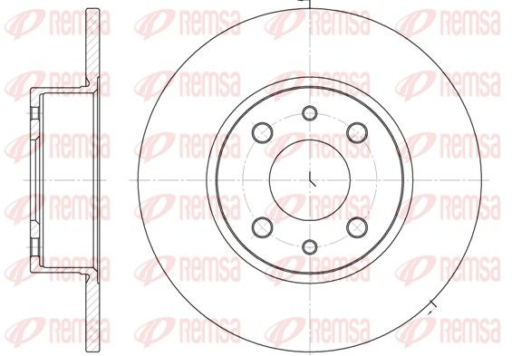 REMSA 6150.00 Brake disc