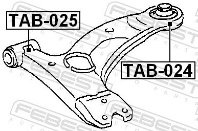 Mounting, control/trailing arm-1