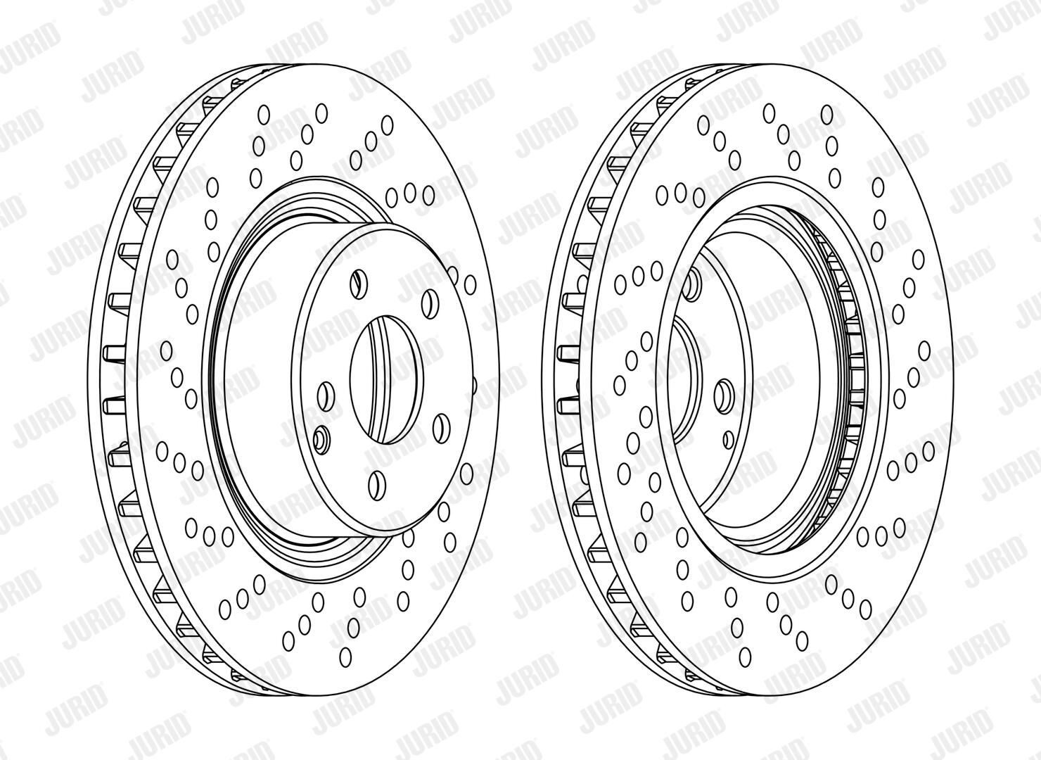 JURID 562101JC-1 Brake disc