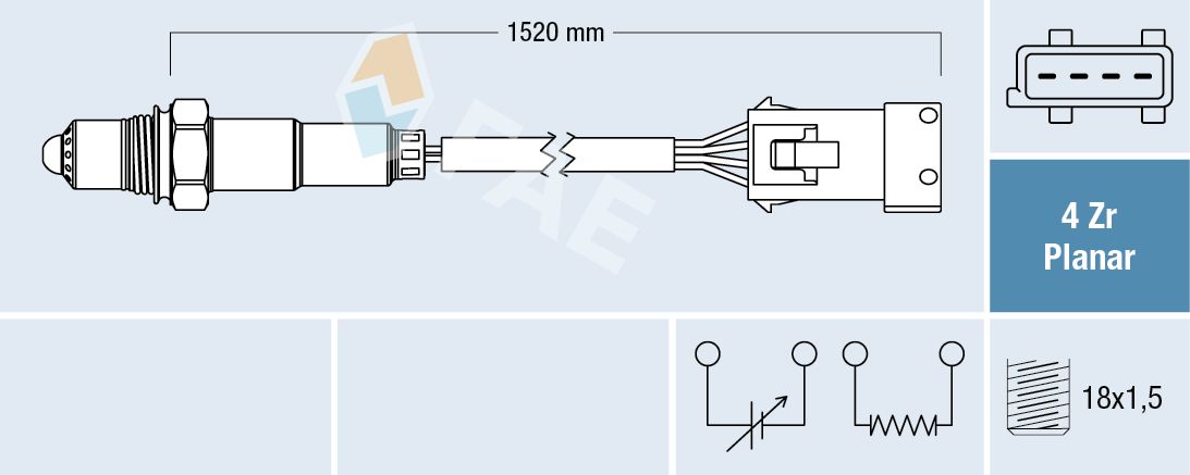 FAE 77242 Oxygen sensor