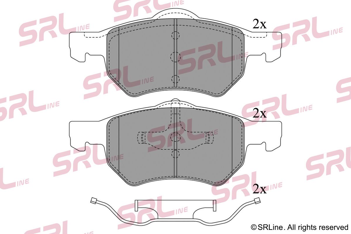SRLINE S70-0208 Brake pad set, disc brake