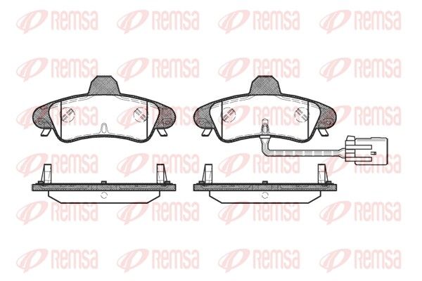 REMSA 0433.12 Brake pad set, disc brake