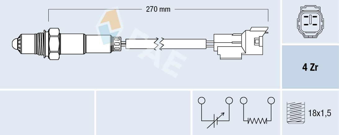 FAE 77296 Oxygen sensor