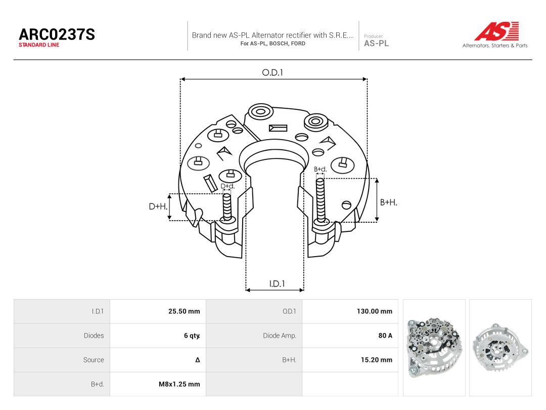 Rectifier, alternator-2