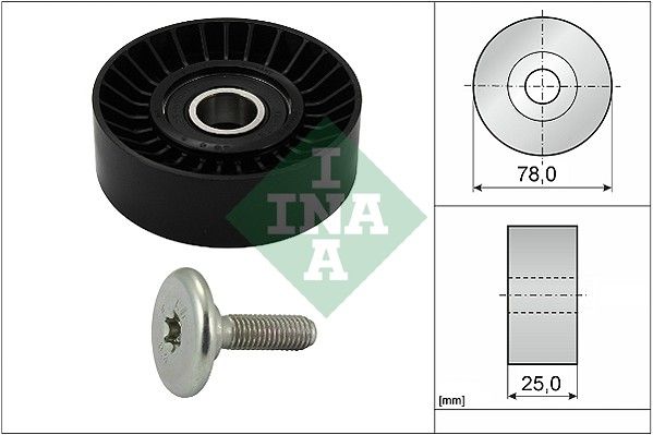 SCHAEFFLER INA 532 0439 10 Deflection/guide pulley, v-ribbed belt