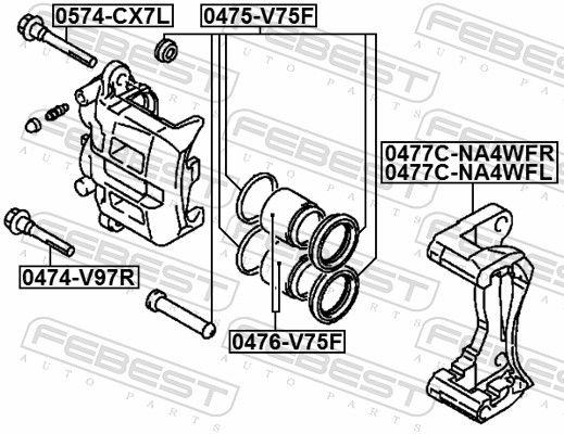 Repair Kit, brake caliper-1