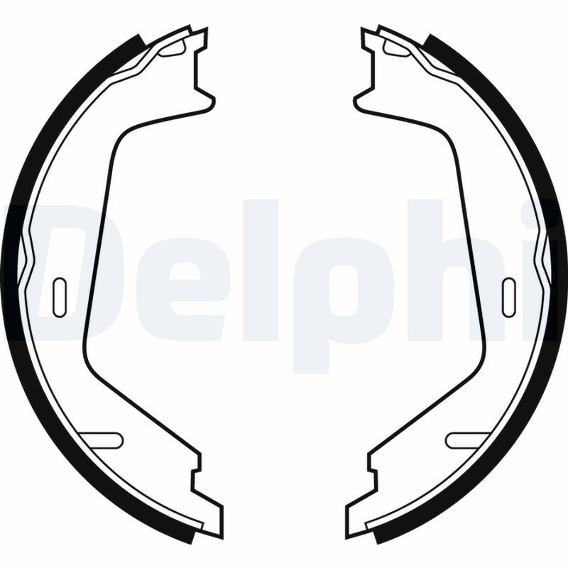 DELPHI LS1884 Brake shoe set