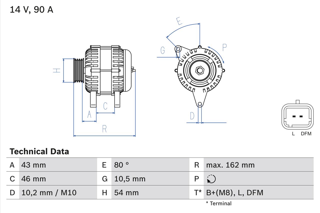 BOSCH 0 986 049 700 Alternator