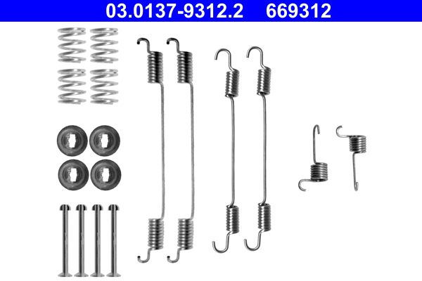 ATE 03.0137-9312.2 Accessory kit, brake shoes