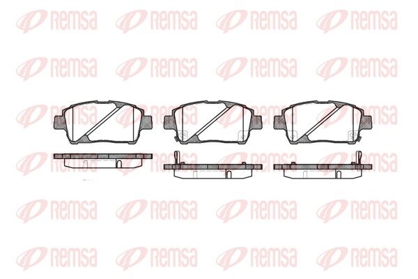 REMSA 0740.02 Brake pad set, disc brake