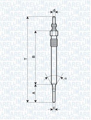 MAGNETI MARELLI 062900061304 Glow plug