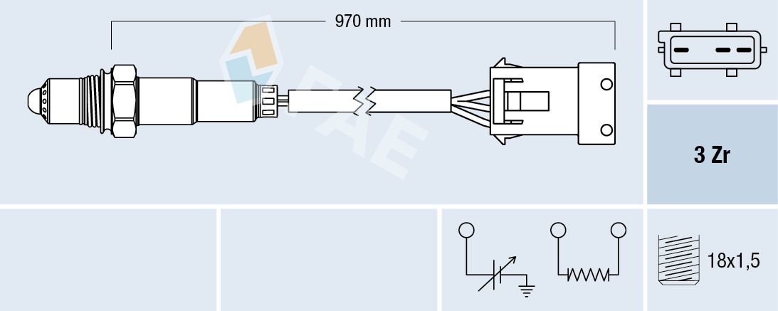 FAE 77306 Oxygen sensor