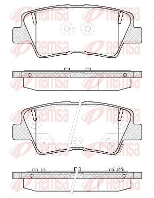 REMSA 1362.52 Brake pad set, disc brake