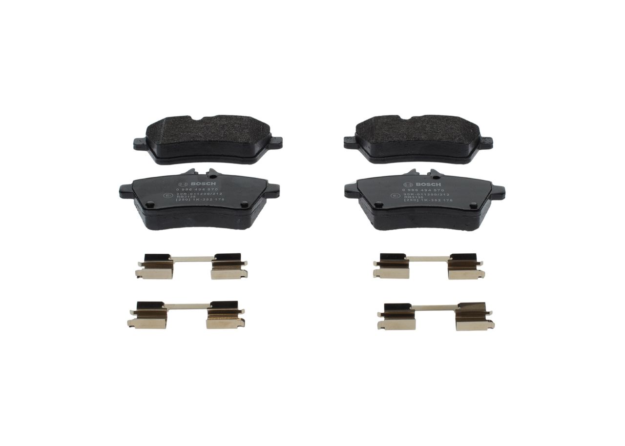 BOSCH 0 986 494 570 Stabdžių trinkelių rinkinys, diskinis stabdys
