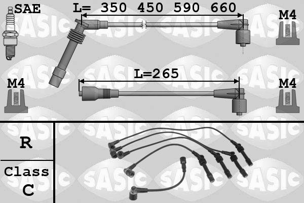 SASIC 9286004 Ignition cable kit